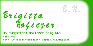 brigitta noficzer business card